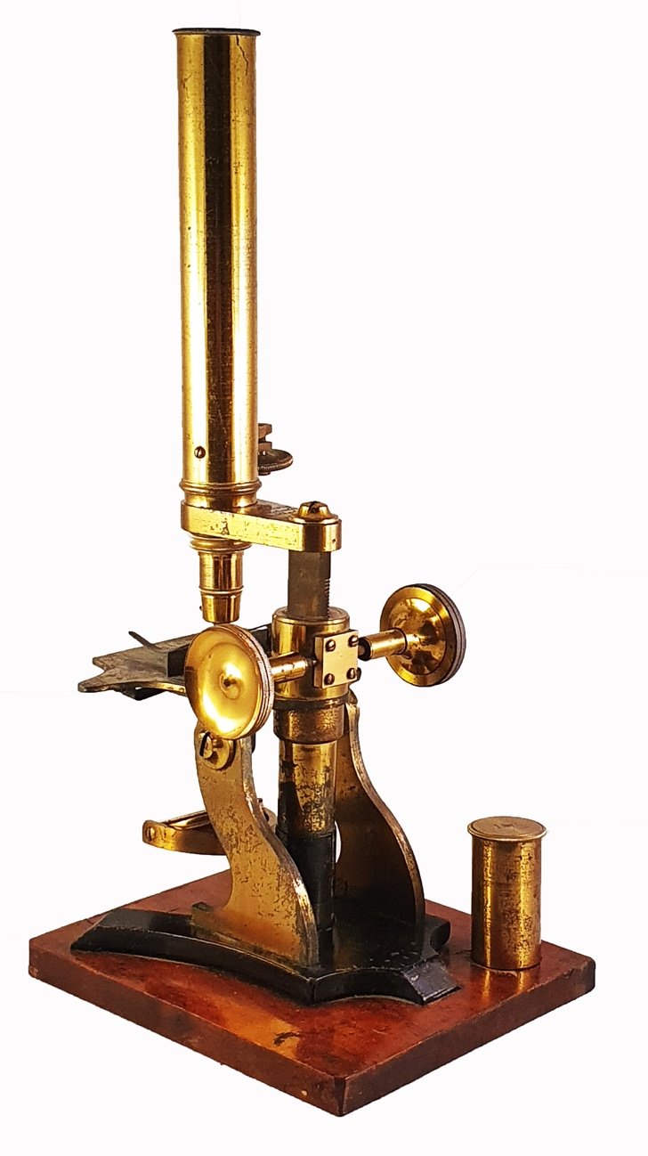 Microscope 232 (Aronsberg; Society of Arts type microscope; 1880s)