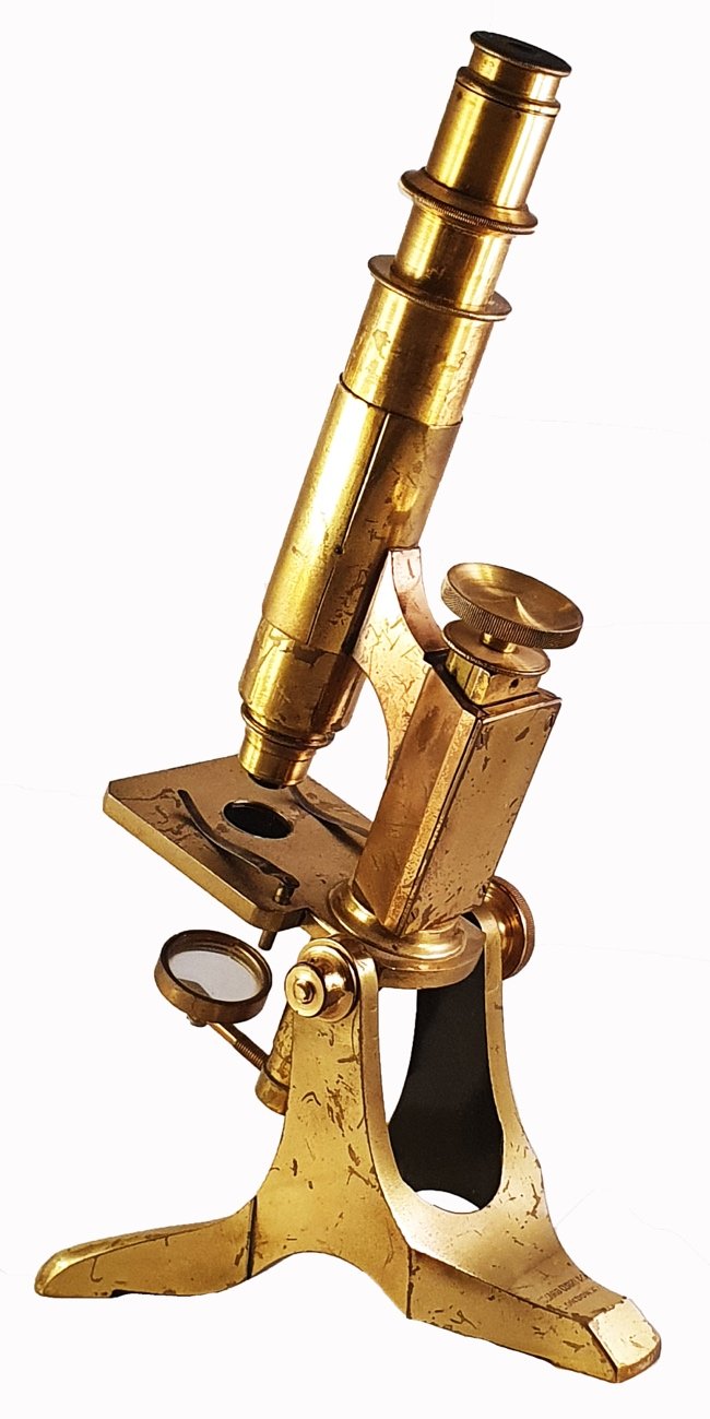 Collection of antique microscopes and other scientific instruments