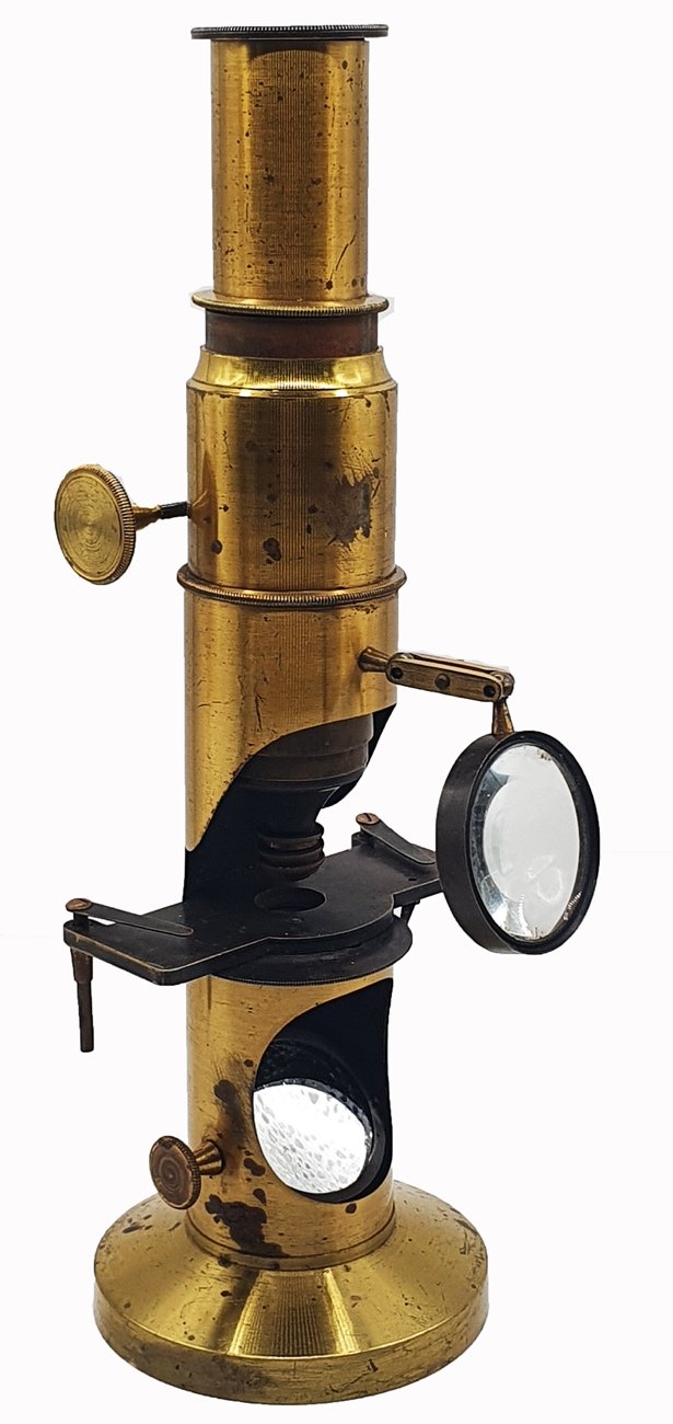 A close-up of a microscopeDescription automatically generated
