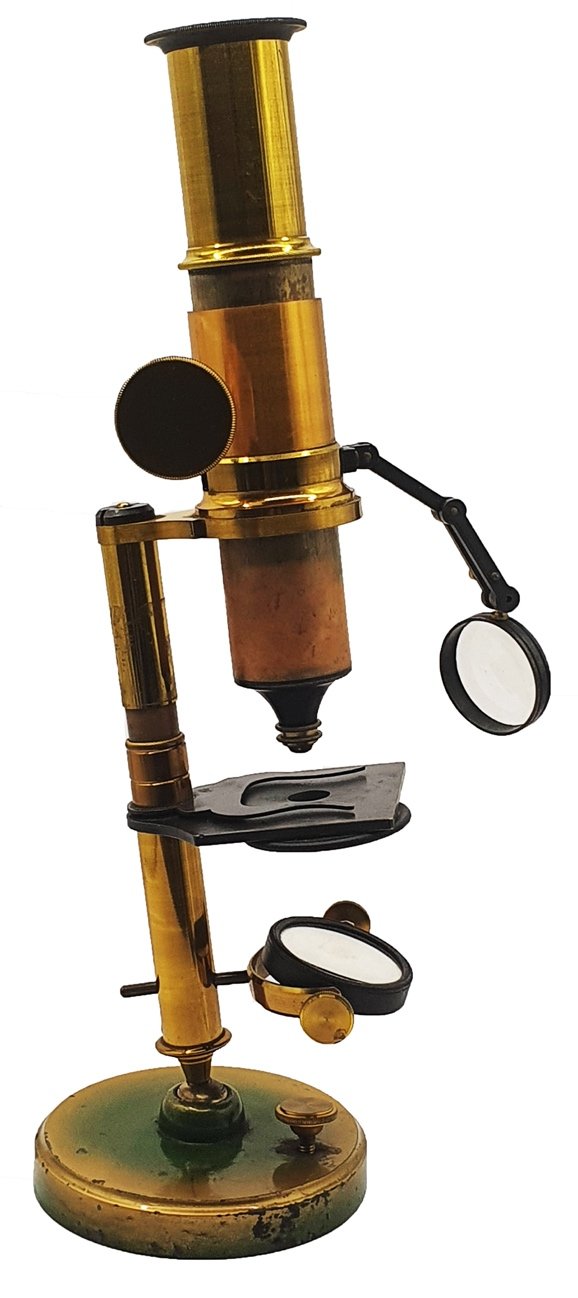 A close-up of a microscopeDescription automatically generated