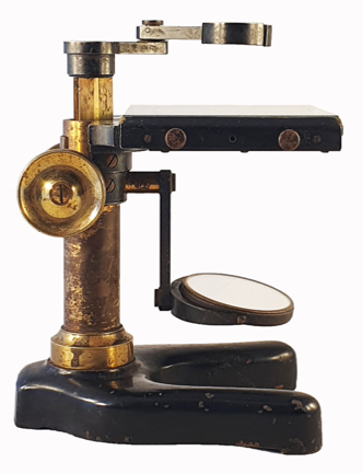 A close up of a microscope
Description automatically generated