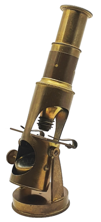 A close-up of a microscope
Description automatically generated