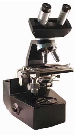 A close-up of a microscope
Description automatically generated